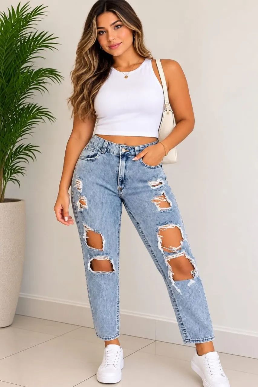 Calça jeans 38 S/ Lycra 