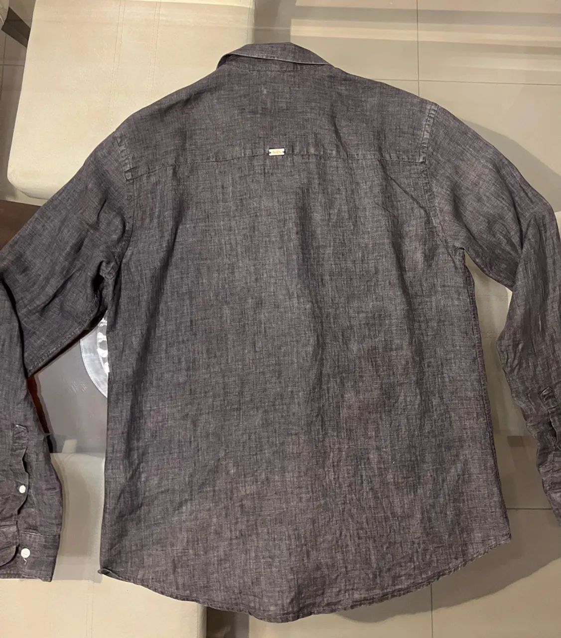 camisa 100% linho foxton - Foto 4