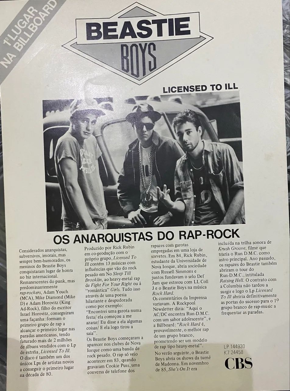 Disco de vinil Beastie boys - LICENSED TO ILL - Foto 4