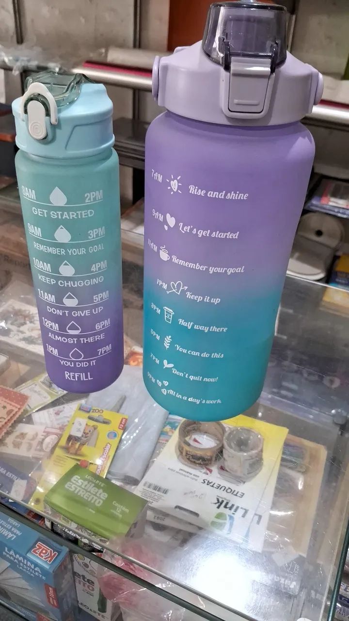 Garrafas de agua para academia