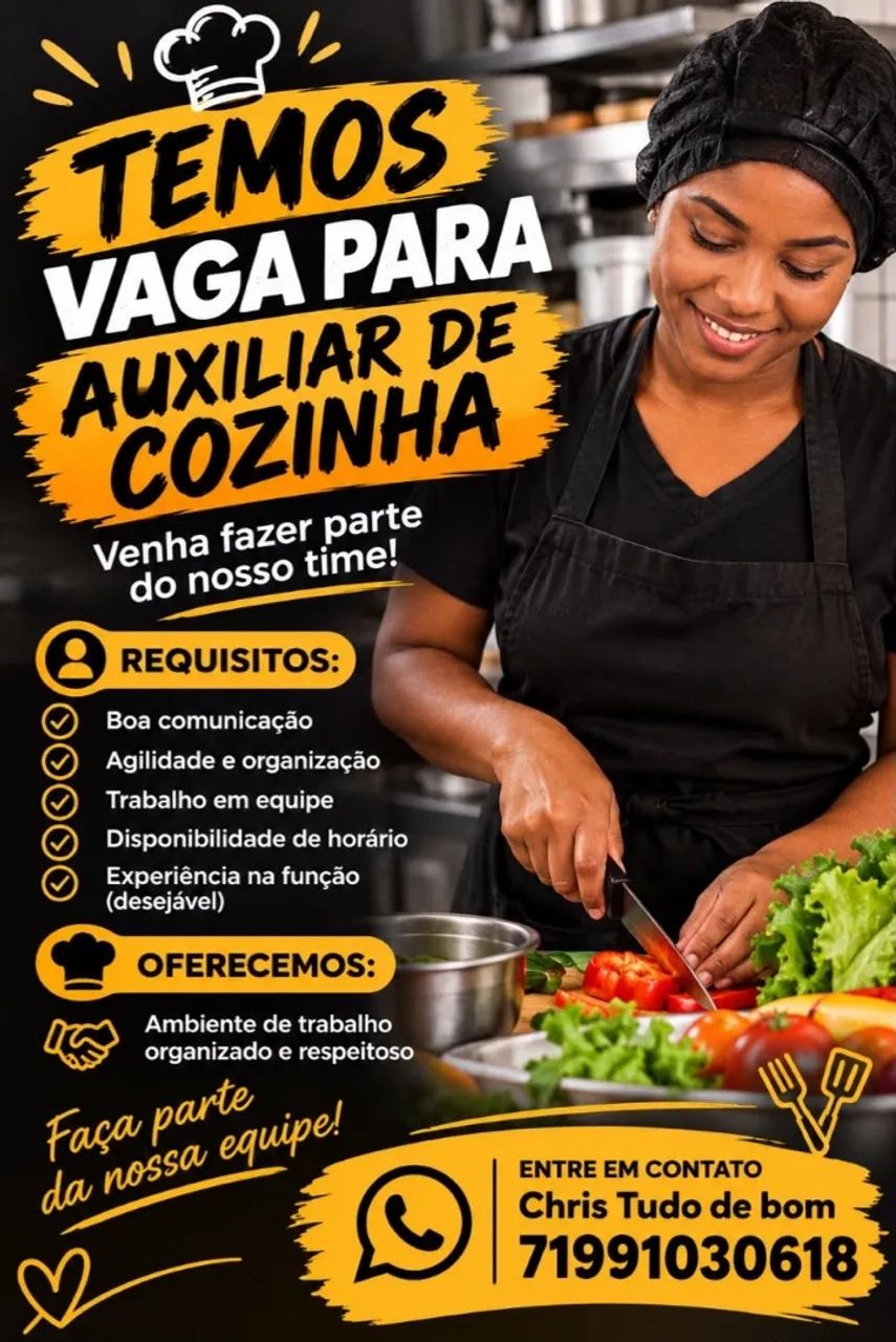 Auxiliar de cozinha 