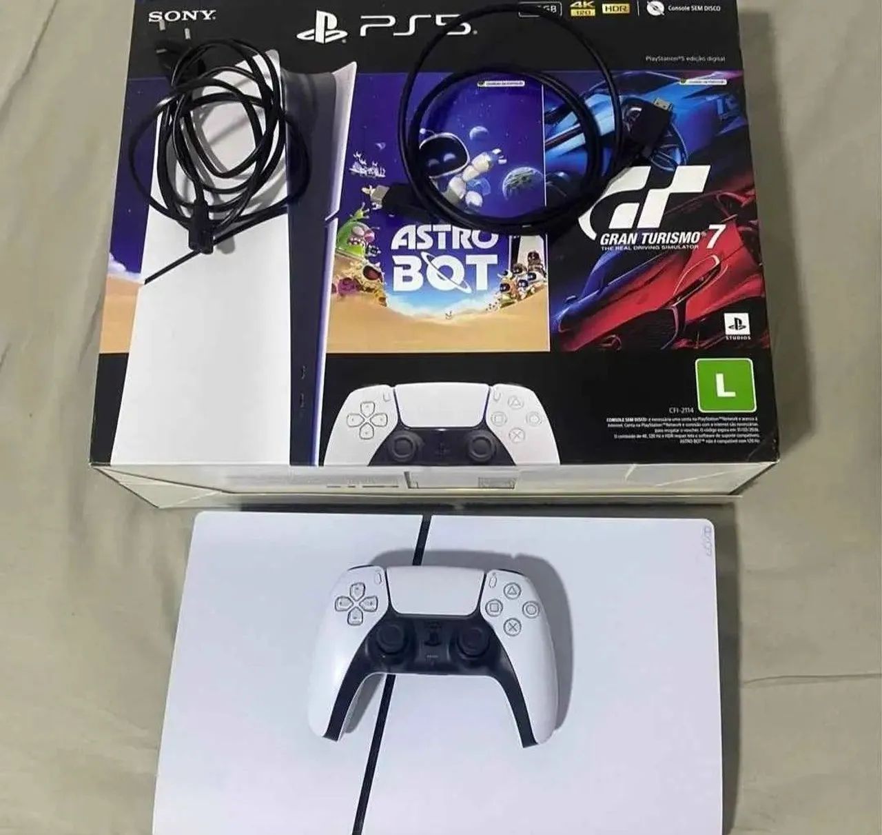 PS5 SLIM 1TERA COM LEITOR - Foto 2