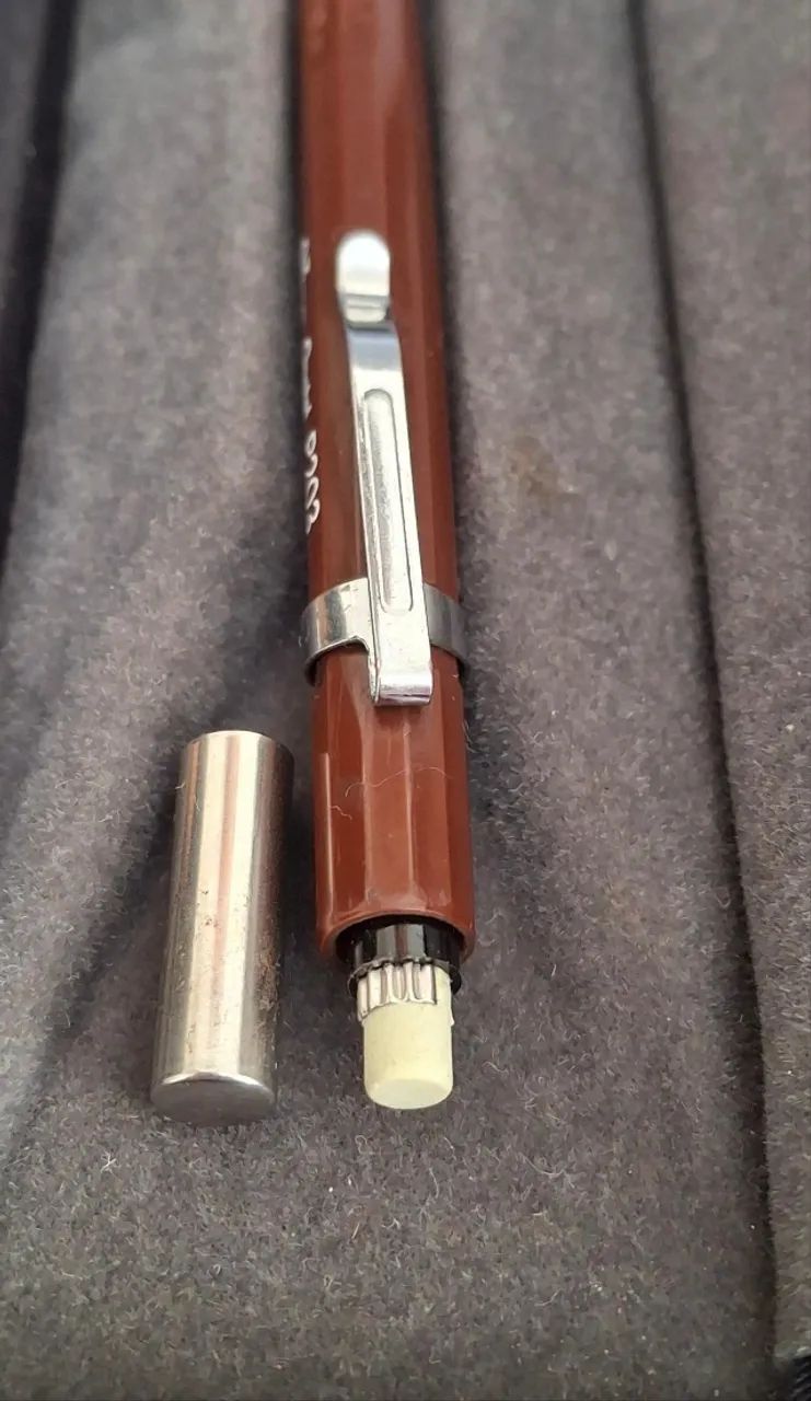 Pentel Mechanica 0.3㎜ 80s Vintage +70s Lapiseira Vintage Pentel P203 0.3mm Marrom Anos 80 Japonesa Rara