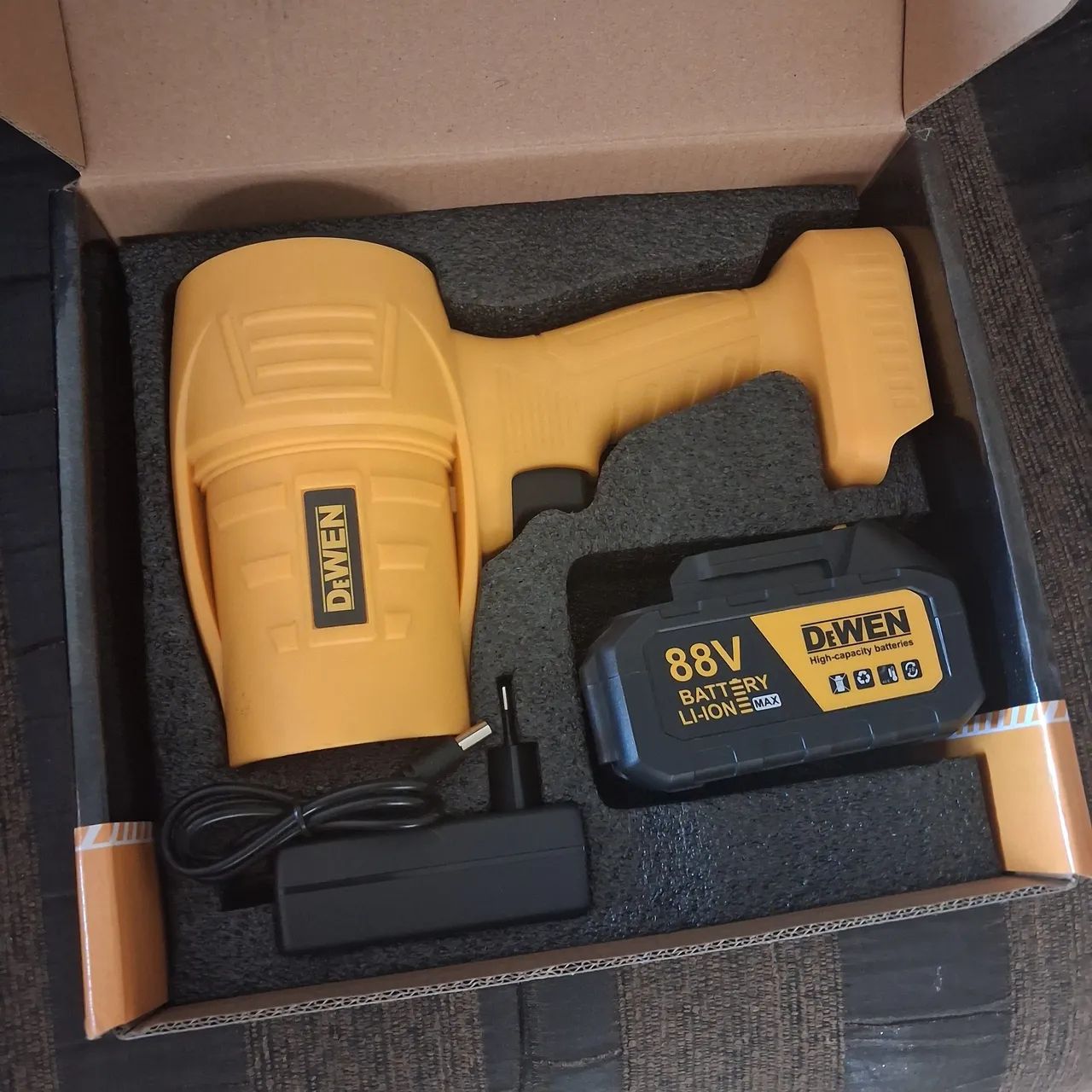 Soprador de ar potente com bateria