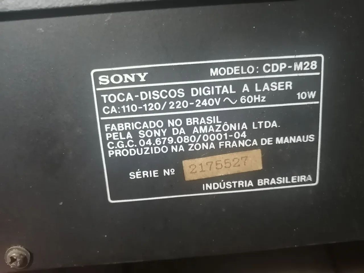 Toca CD sony pra uso de peças, leia a descrição! - Foto 4