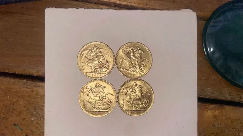 Moedas de ouro antigas - Foto 4