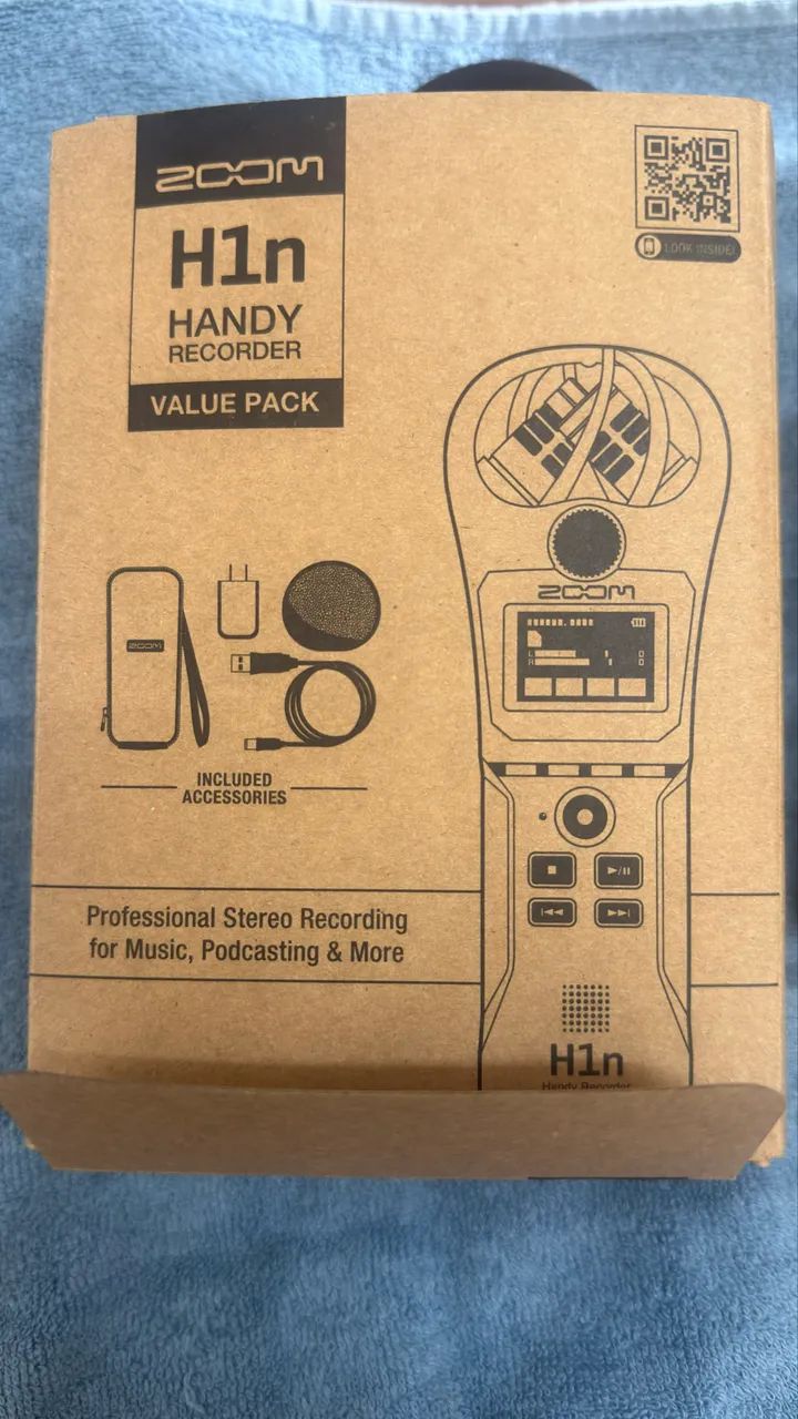 Gravador Digital De Áudio Zoom H1n Handy Recorder Black