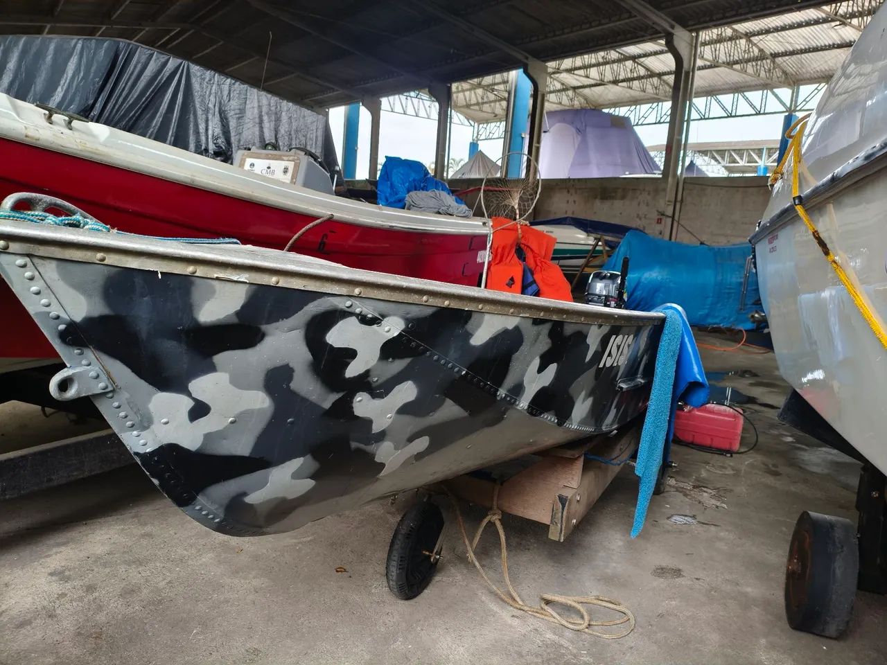 Barco Karib 4,20m alum.com motor 15hp Yamaha 2020