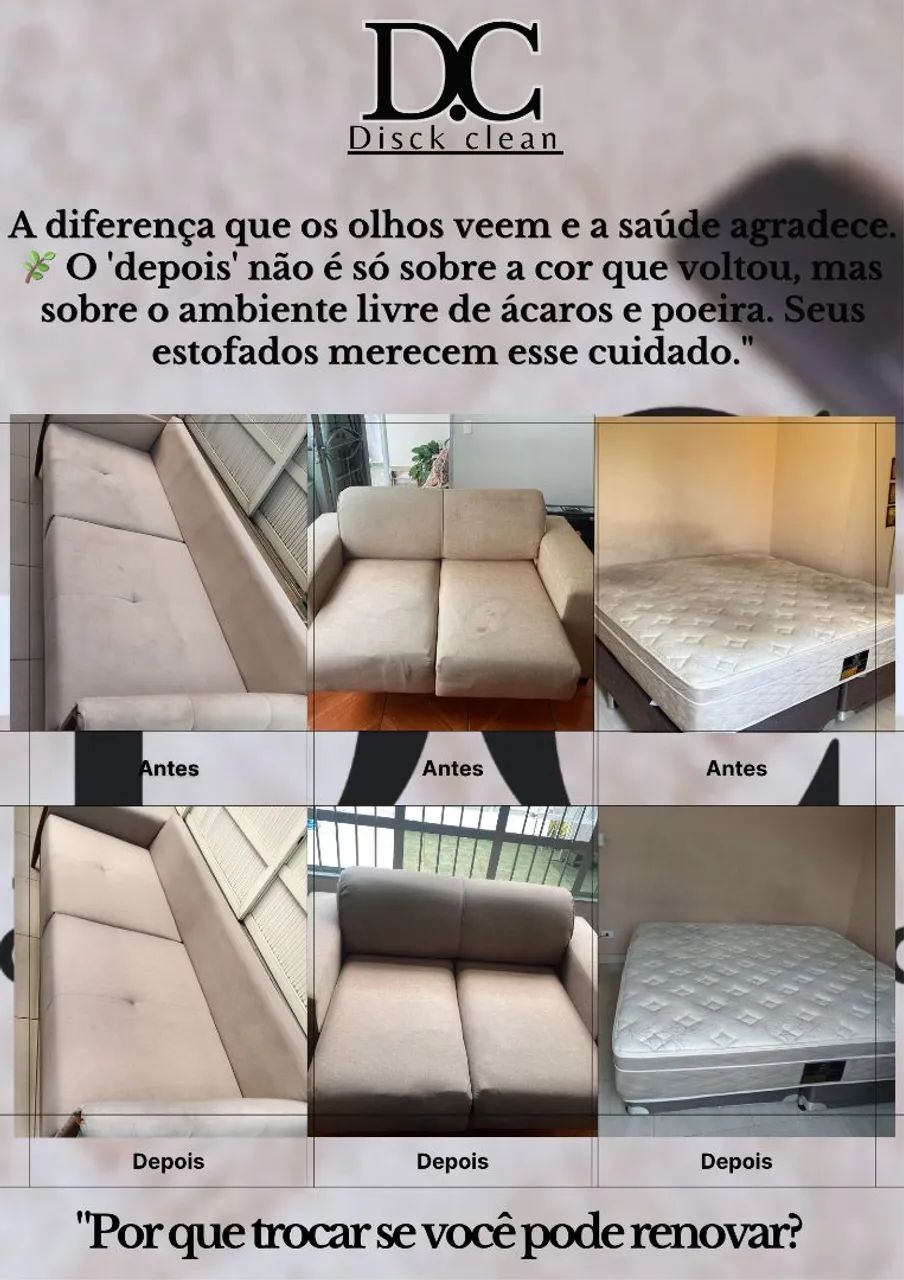 Higienização de estofados 