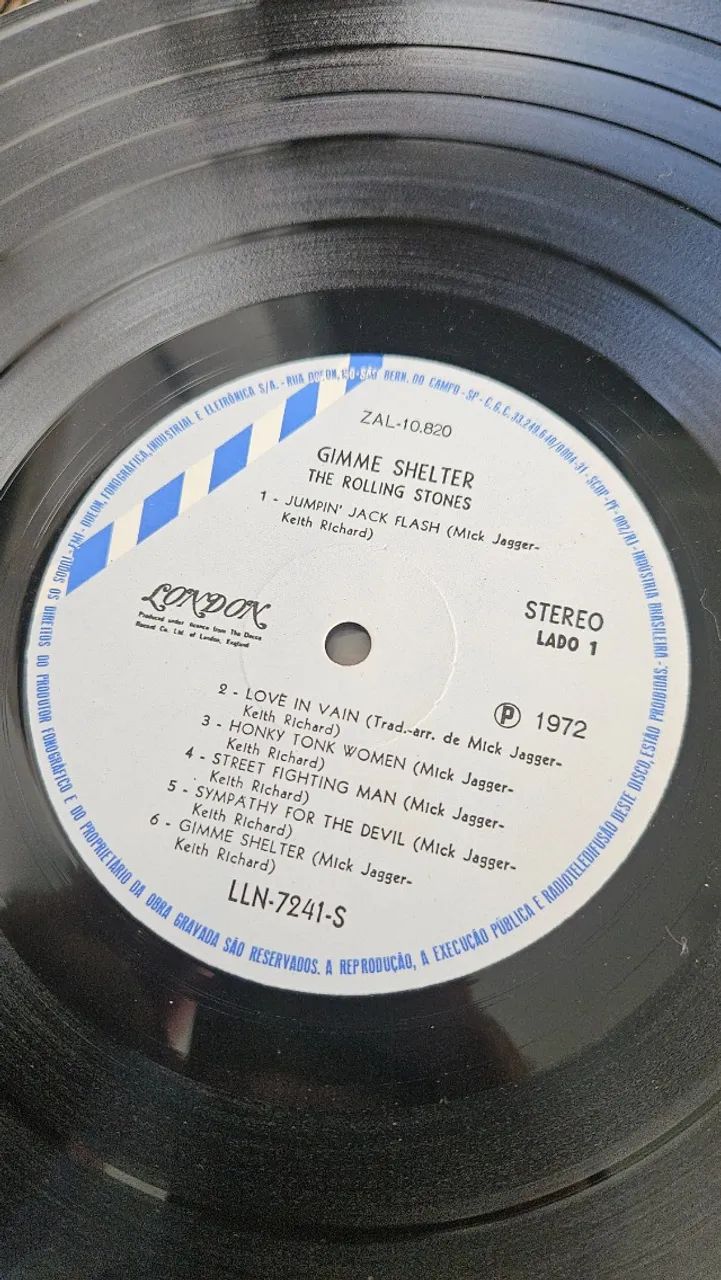 Disco Vinil LP The Rolling Stones Gimme Shelter Live Ótimo Estado Rock - Foto 3