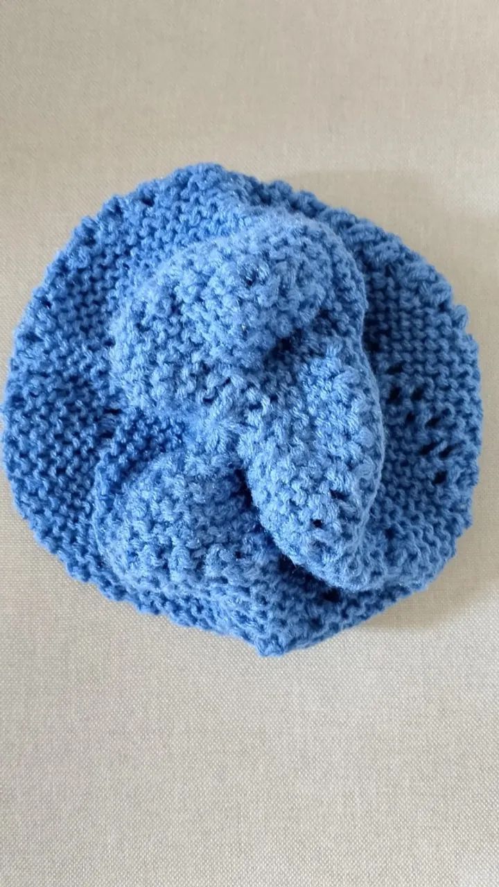 Gorro Touca de Frio para Crianças - Azul - Foto 3