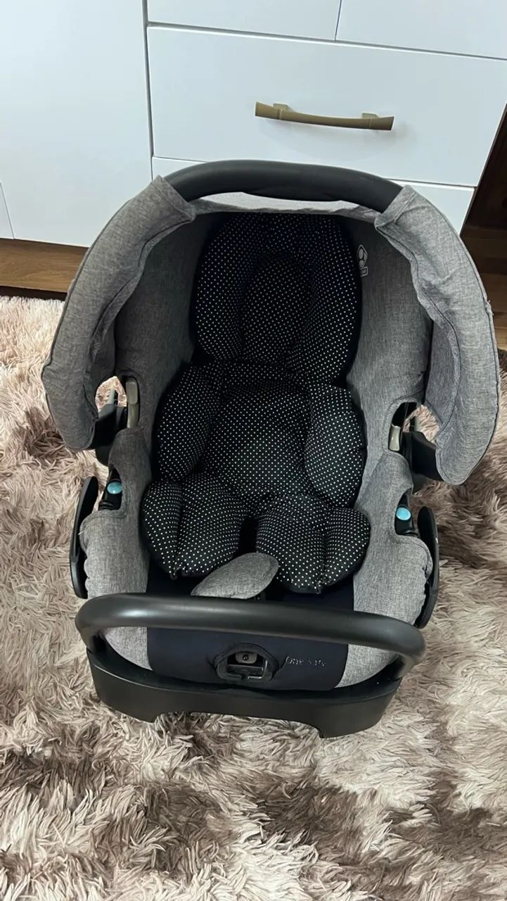  Conjunto Carro Moisés+base+bebê conforto SAFETY. 1ST ? - Foto 3