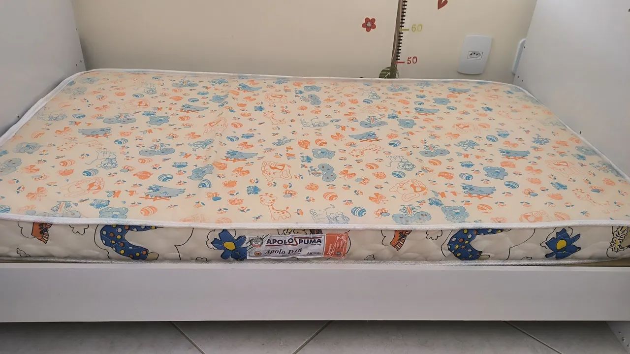 Berço/Cama Infantil 3 em 1 Branco - Foto 2