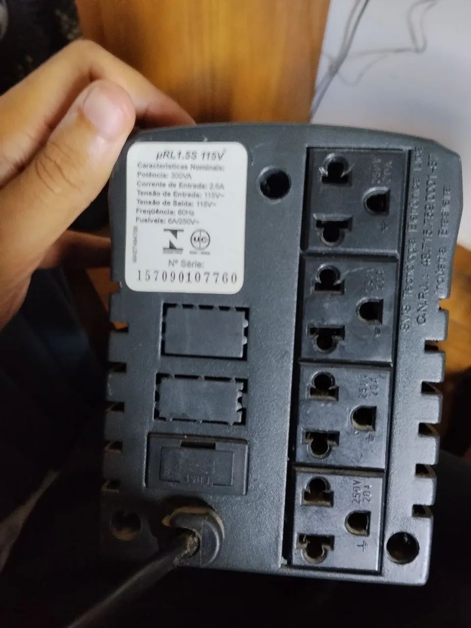 Título: Estabilizador SMS Revolution III 300VA - 115V (Funcionando 100%) - Foto 2