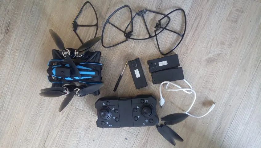 Drone Zll K12max com câmera dupla 8k preta de 2,4 GHz e 3 baterias - Foto 4