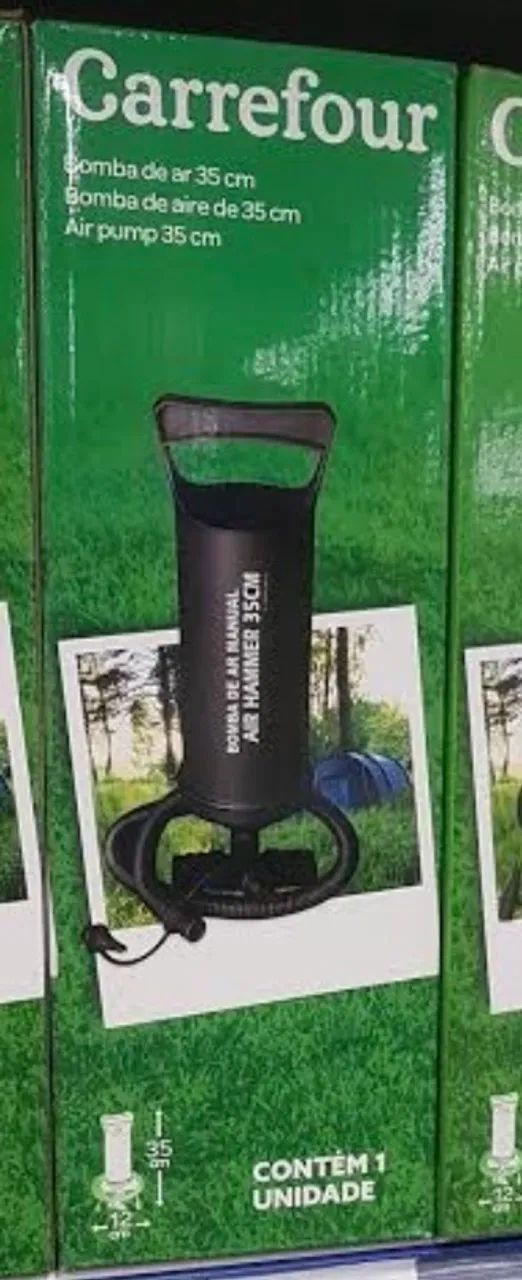 Bomba manual para encher colchão 
