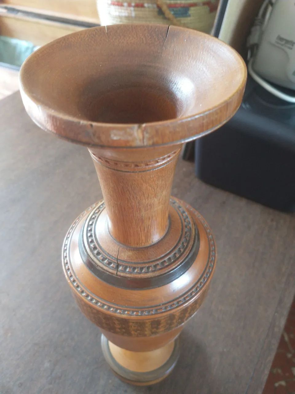 Vaso de marchetaria