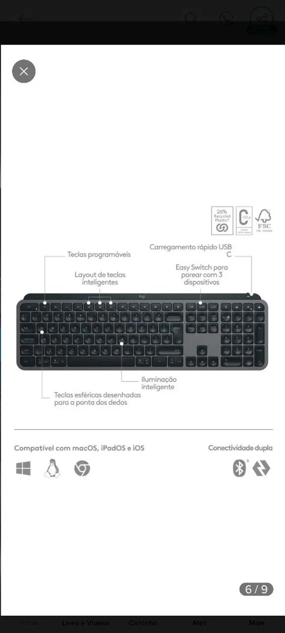 Teclado mx keys s - Foto 3