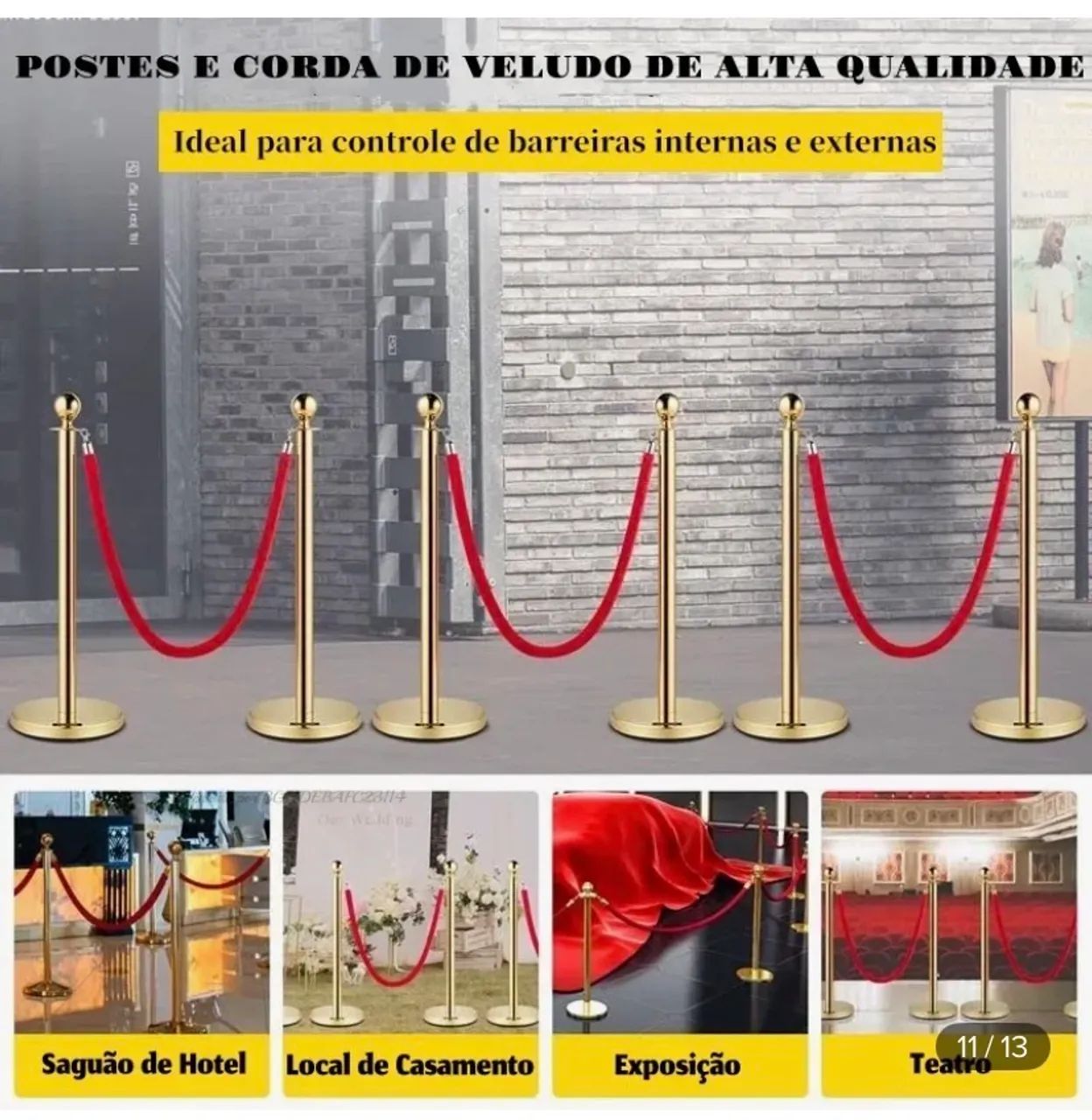 Vendo pedestais de separação com cordões 