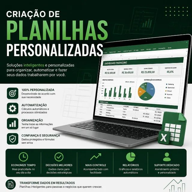 Criação de planilhas personalizadas
