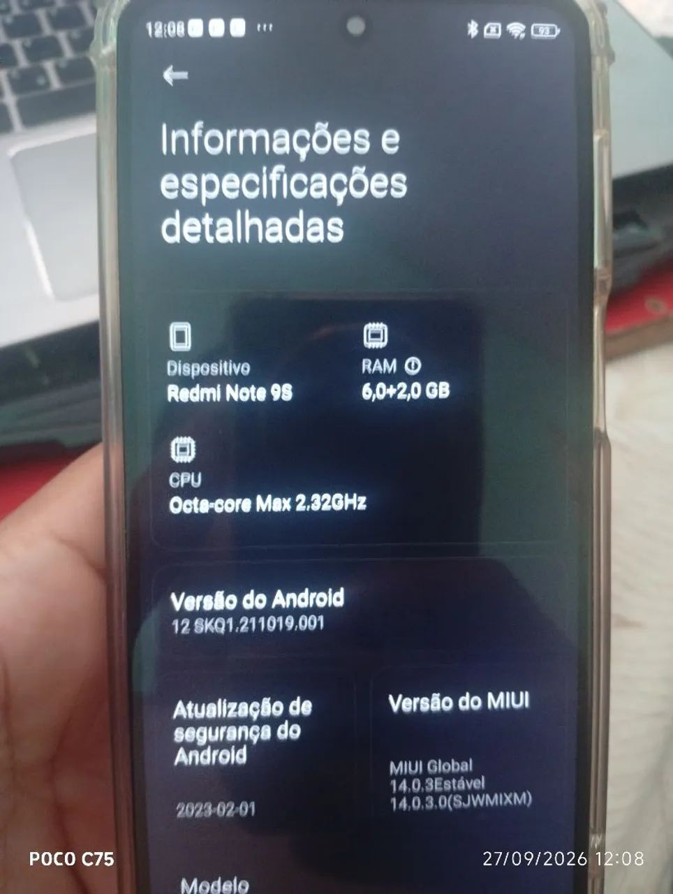Redmi note 9s, com ums probleminha, biometria nos está funcionando e toque fantasma  - Foto 3