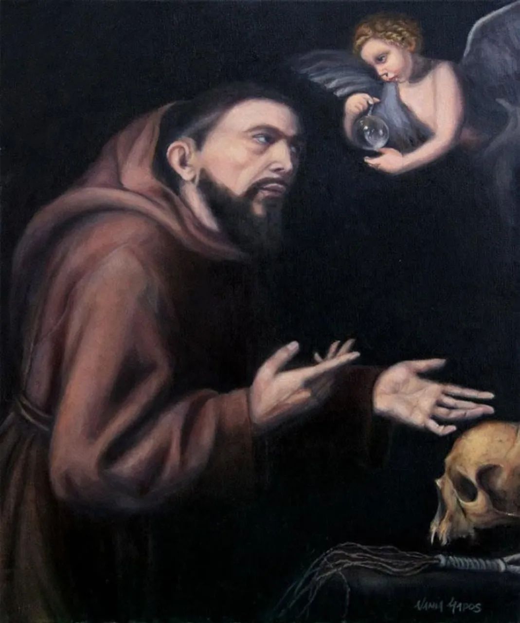 Pintura a Óleo - São Francisco de Assis 