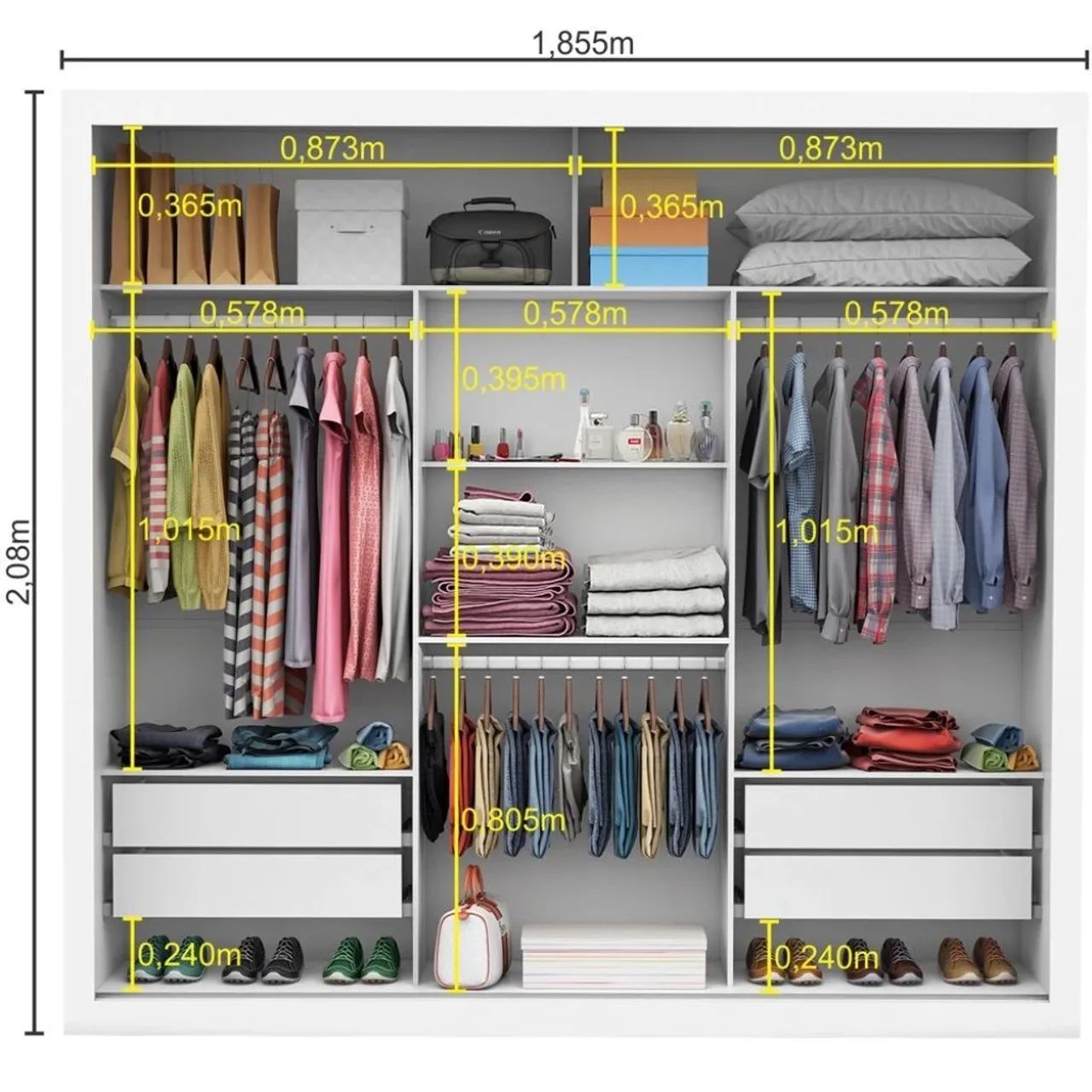 Guarda Roupa com espelho e porta de correr - Foto 3