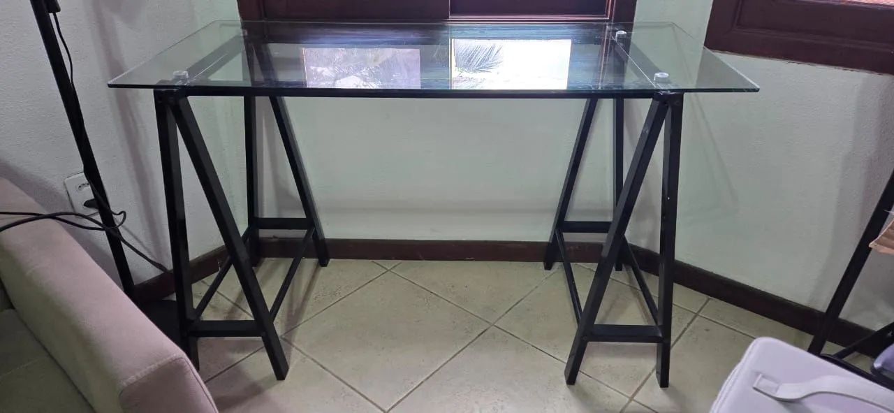 Mesa Escritório Vidro - Foto 2