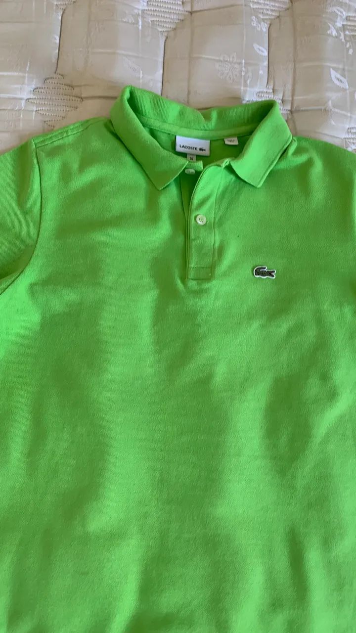 Polo Lacoste verde infantil - Foto 2