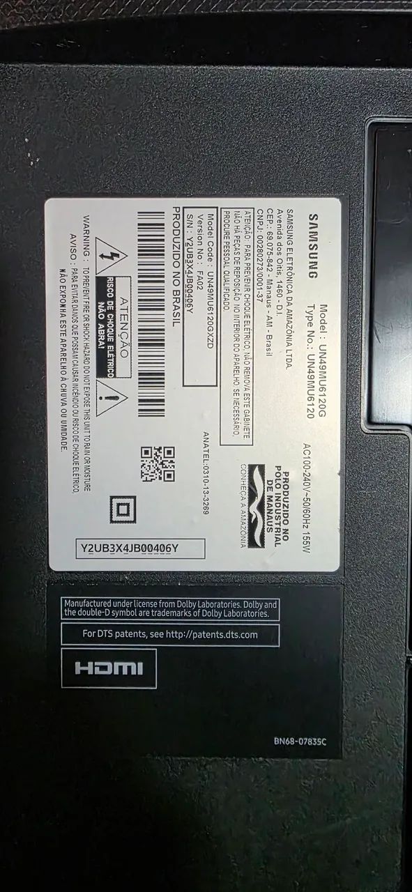 Tv Samsung (COM DEFEITO) - Foto 3