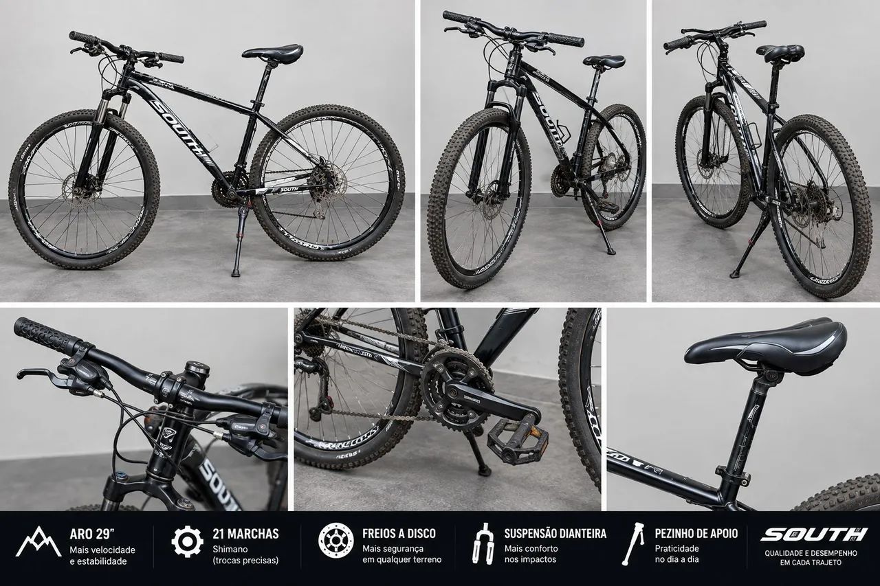 BICICLETA SOUTH MTB ARO 29   - (VALOR NEGOCIÁVEL) - Foto 4