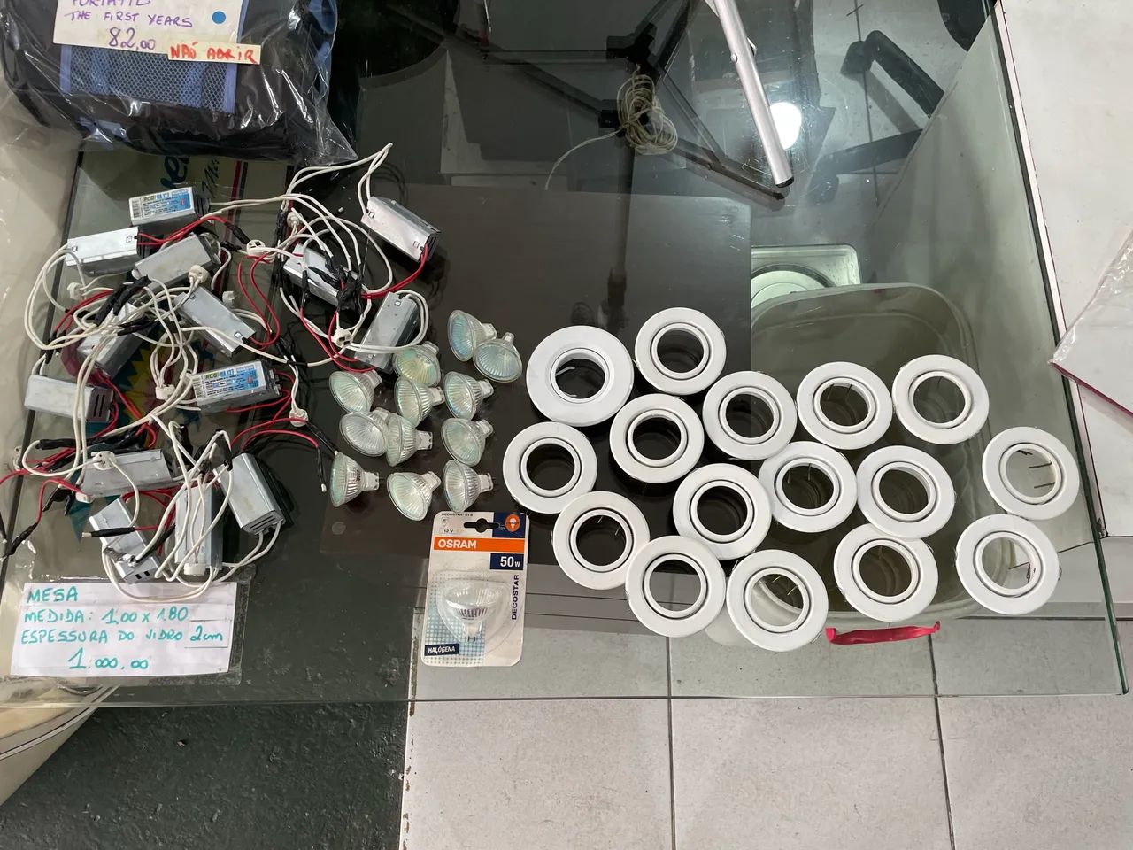 Lote Spots de Embutir com Lampada e Reator 
