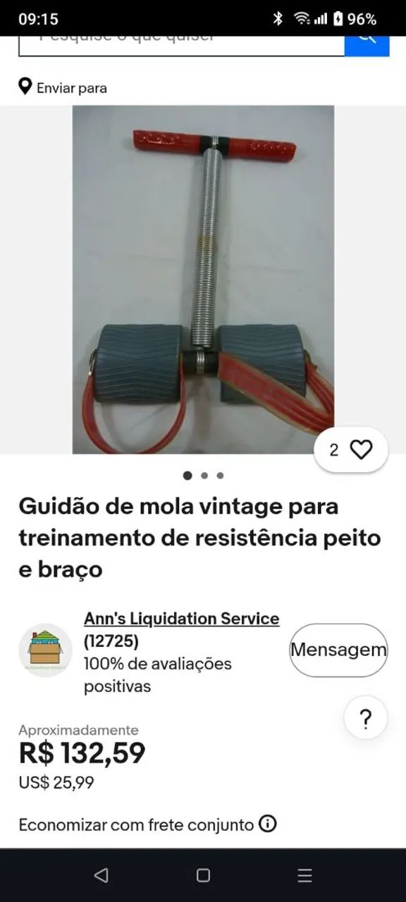 Guidão para treino de força  - Foto 3