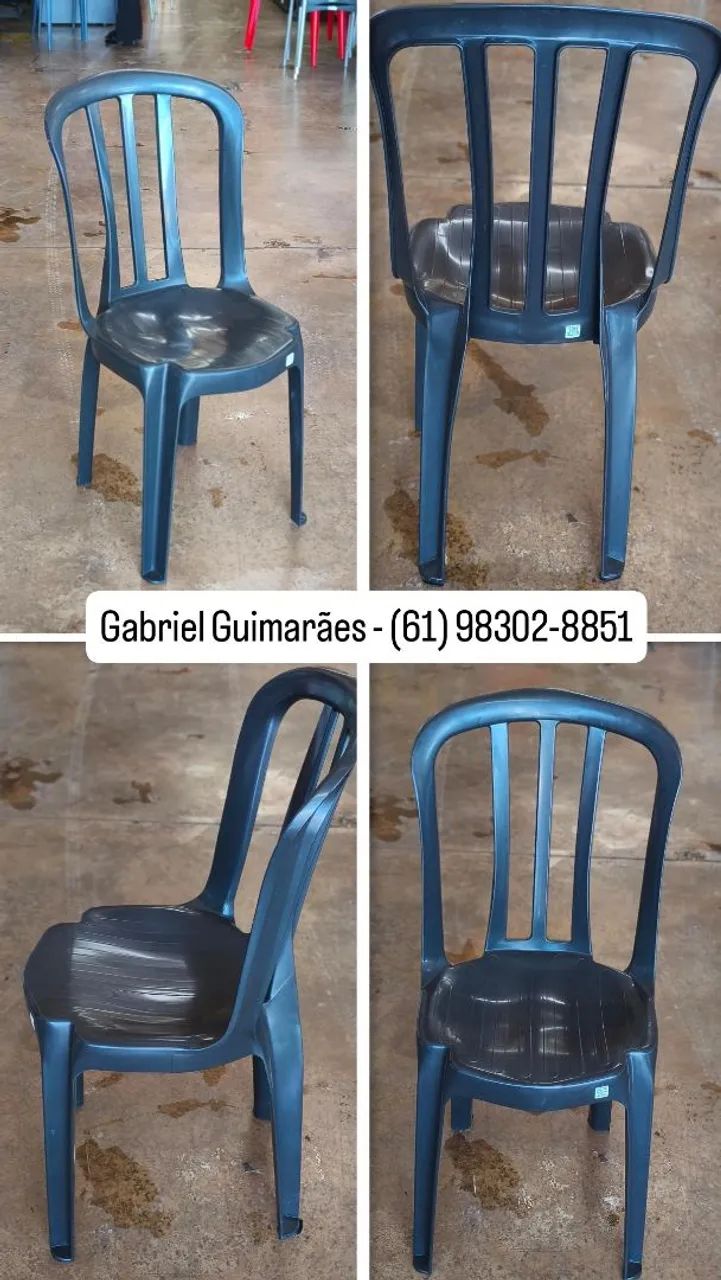 Conjunto de Mesa e Cadeiras de Plástico Novas e Reforçadas - Foto 2