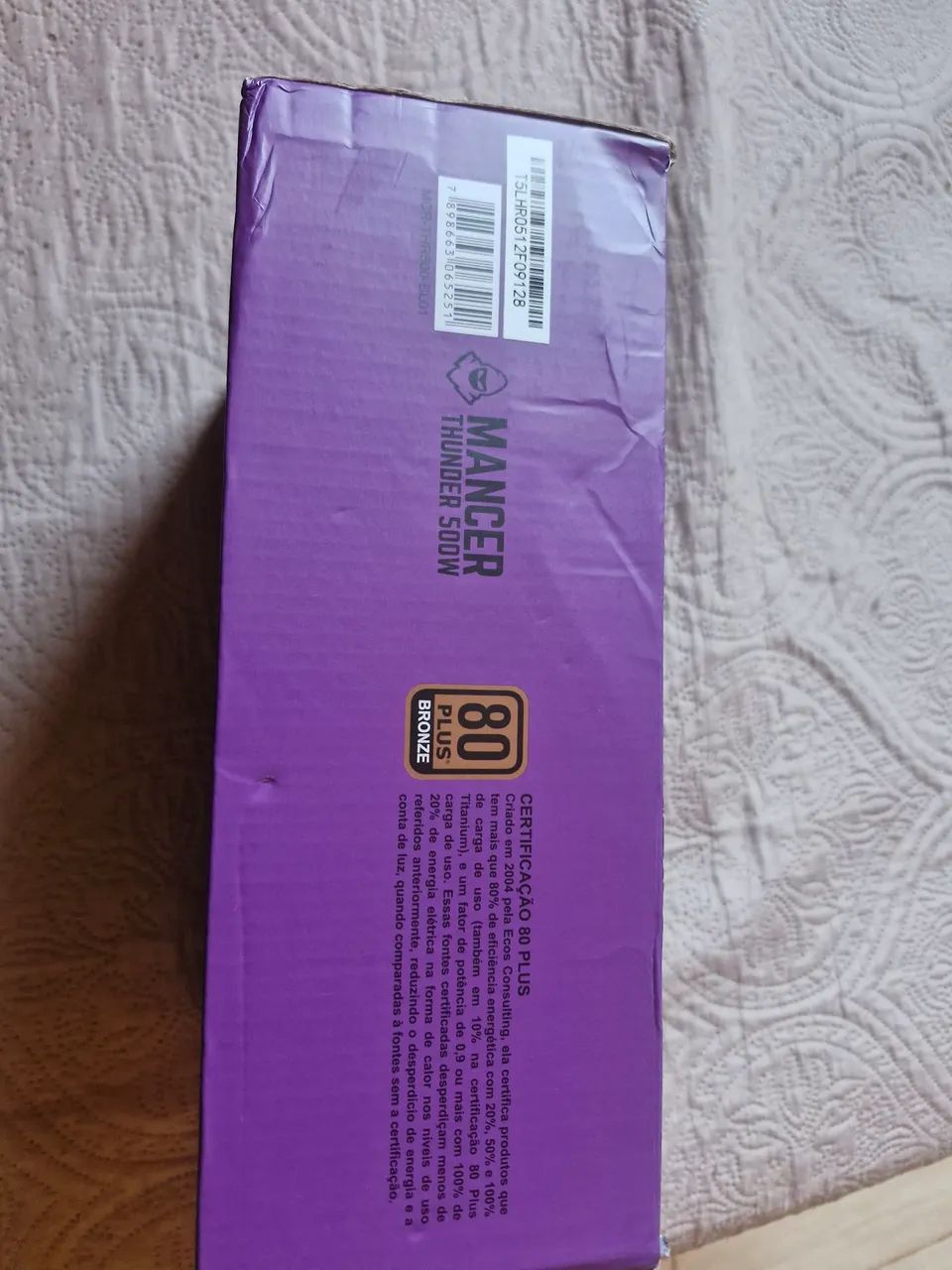 Fonte Mancer 500W 80 Plus Bronze NOVA - Nunca Usada - Foto 3