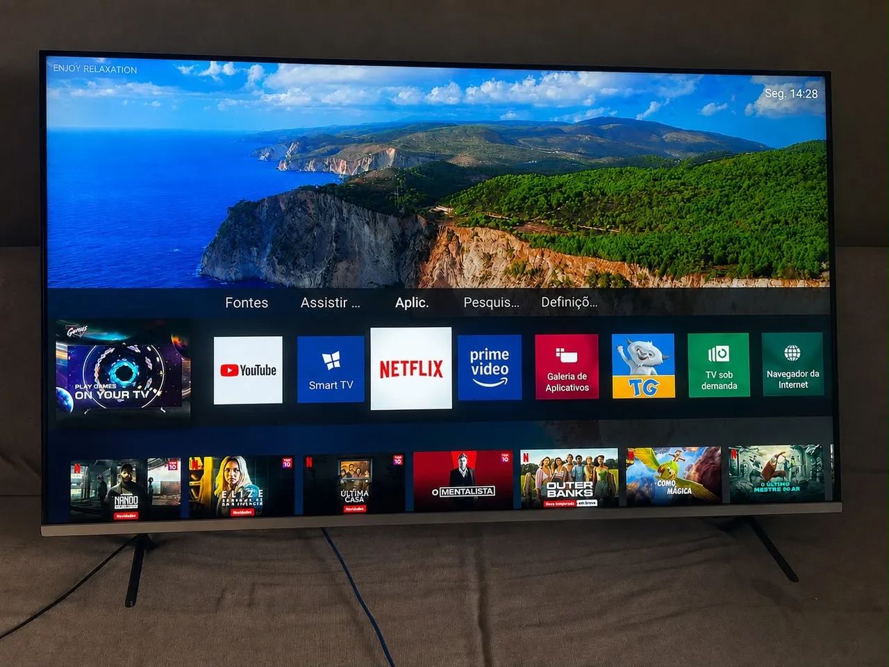 Tv 58 polegadas 4k Philips 