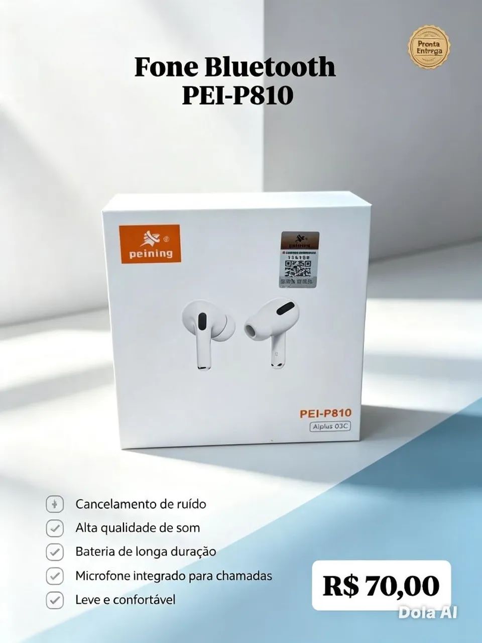 ? Fone Bluetooth Peining PEI-P810