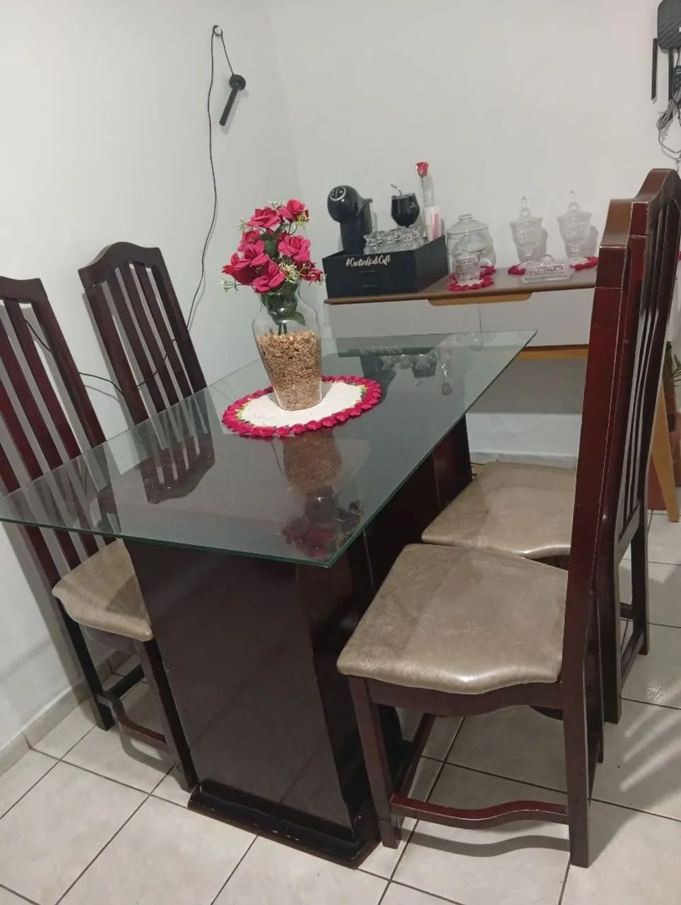 Mesa de vidro 