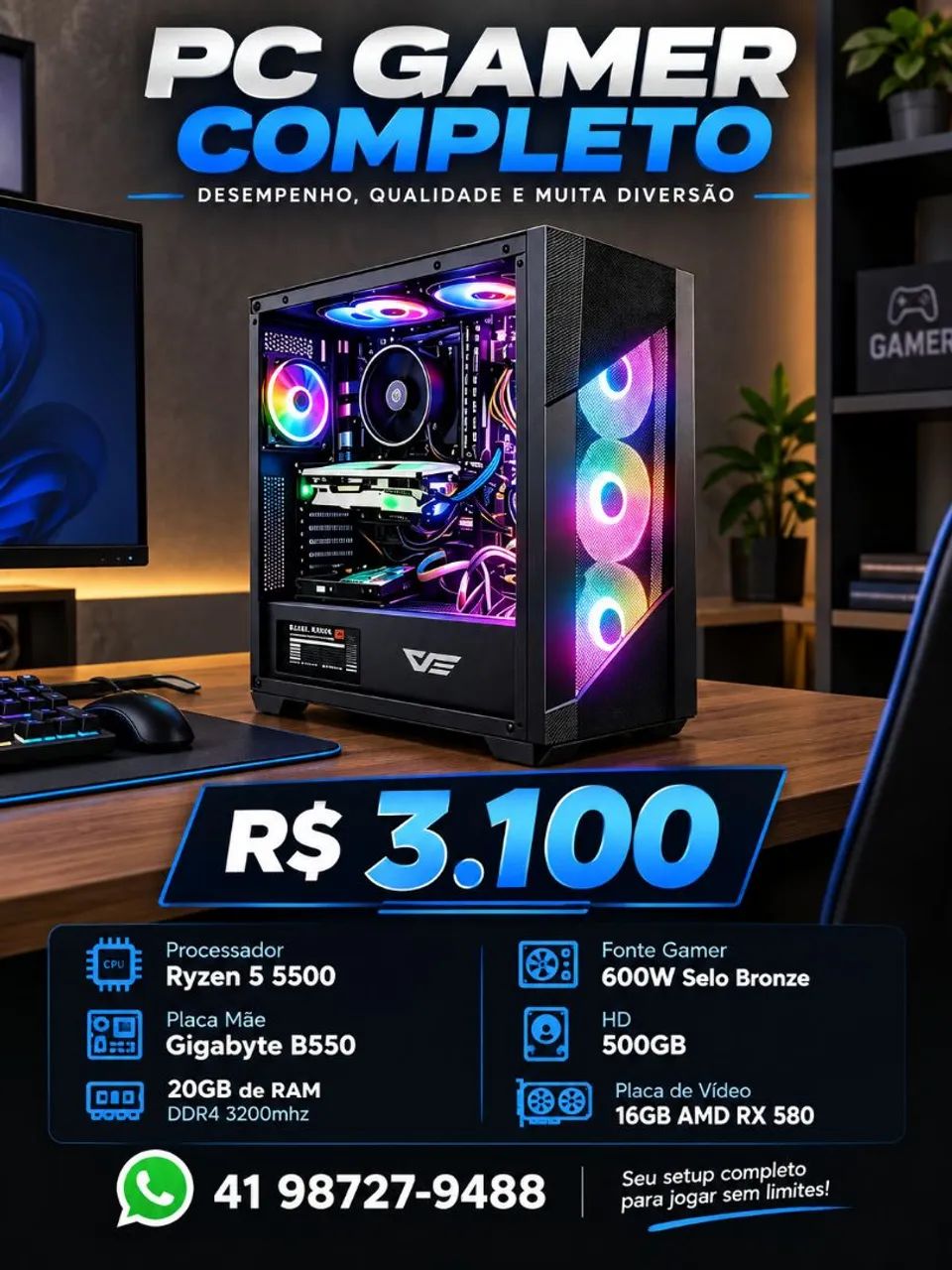 Pc Troco por vídeo game 