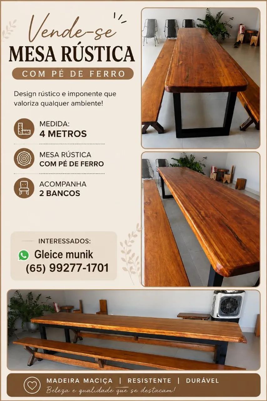 Mesa rústicas  - Foto 5