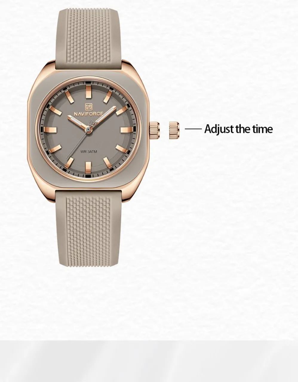 Relógio Naviforce NF5061 Lady Polygon - Elegância Casual