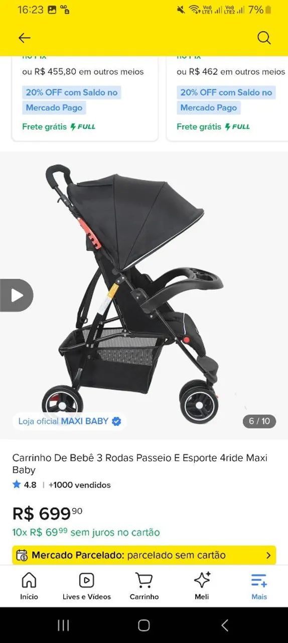 Carrinho de bebê 