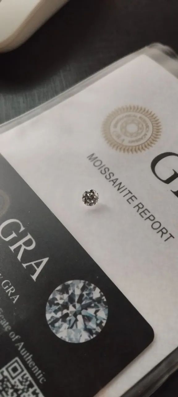 [PEDRA] Diamante moissanite 5mm com certificado  - Foto 4