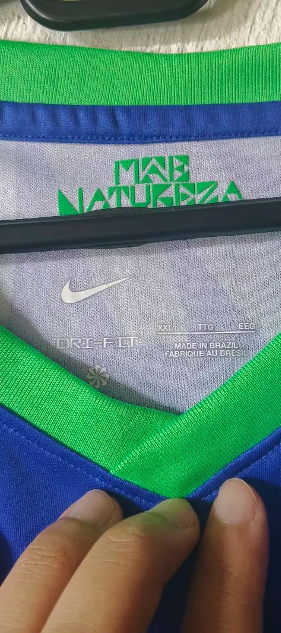 Camisa brasil 2023 natureza GG original da época nova  - Foto 4