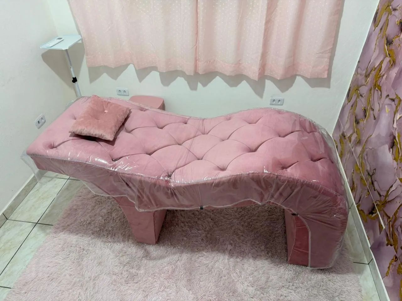 Maca capitonê rose para Lash designer 