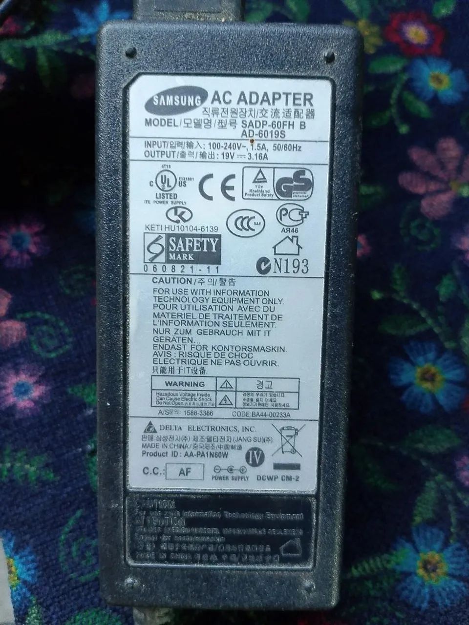 Fonte Samsung de notebook