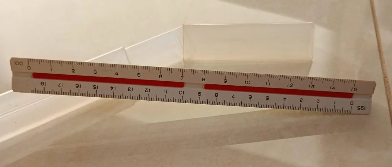 Escalímetro Trident 15cm com capa - Foto 2