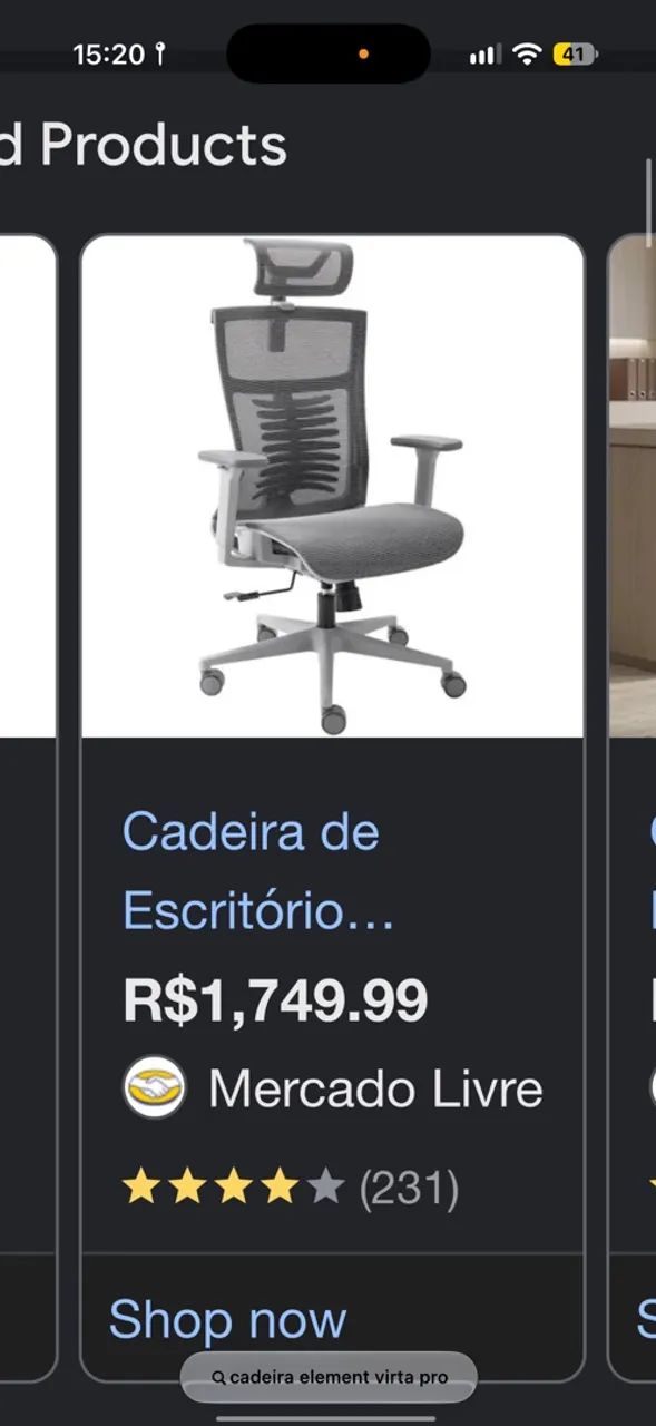 Cadeira elements vertta pro  - Foto 5