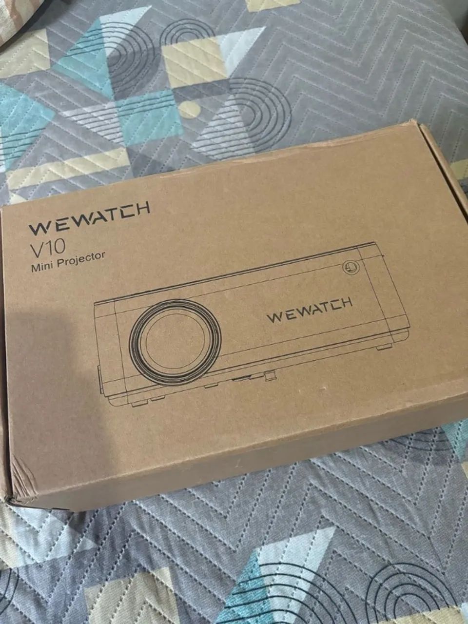 Projetor Wewatch V10 8500 Lúmens Hd 1080p Wi-fi Bluetooth Cor Branco - Foto 2
