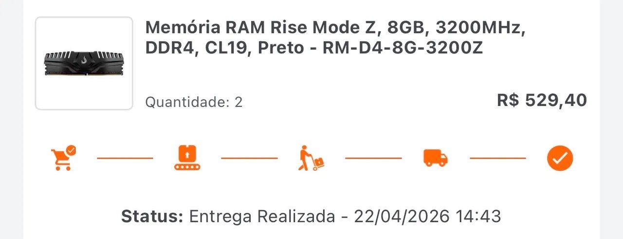 Memória RAM Rise Mode ddr4 8GB - Foto 3